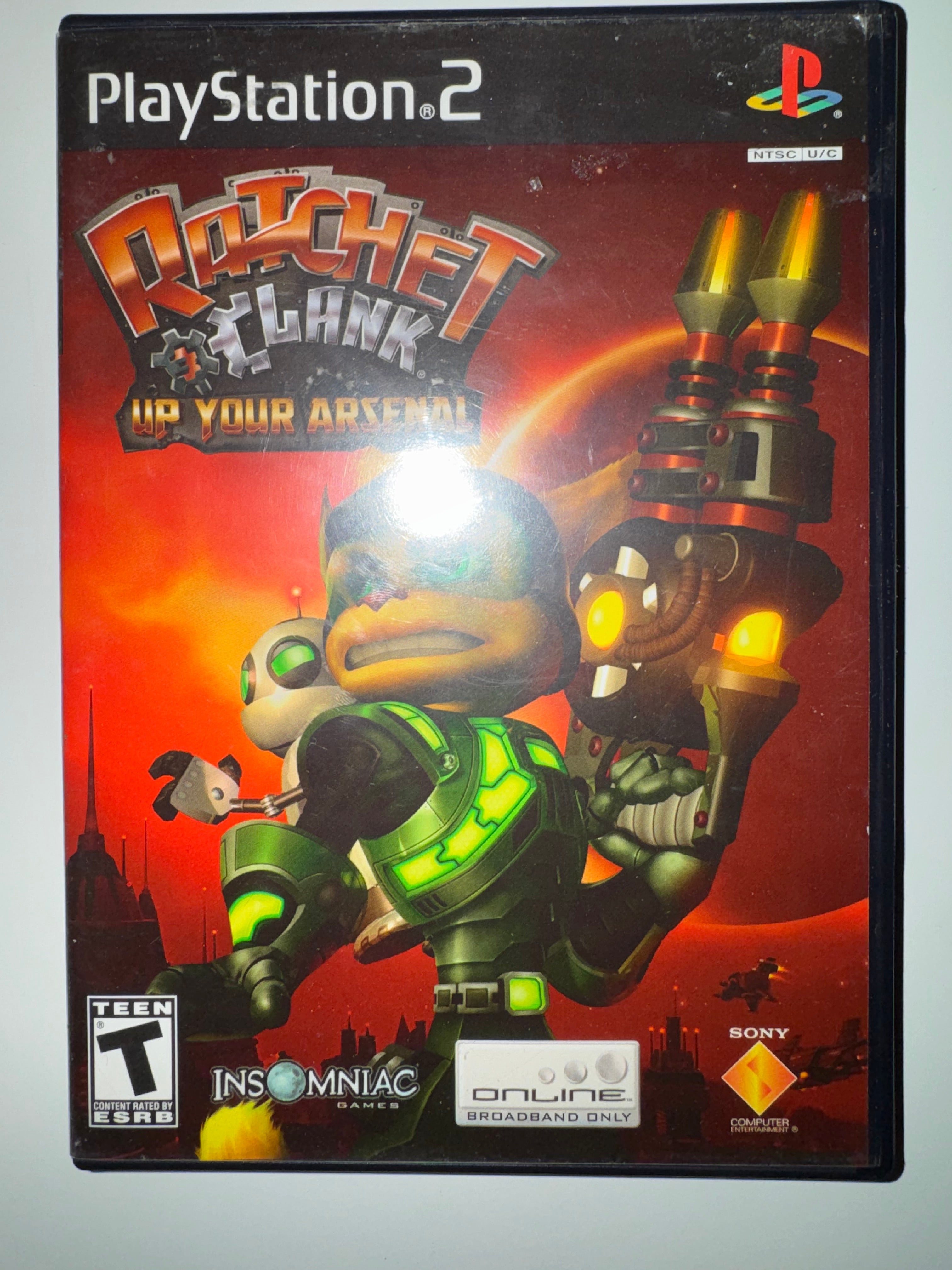 Ratchet & Clank: Up Your Arsenal (Sony PlayStation 2, 2005) CIB COMPLETE PS2