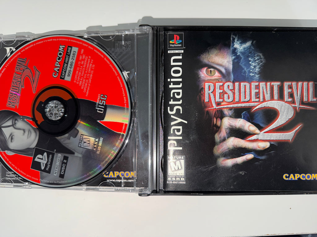 Resident Evil 2 (Sony PlayStation 1, 1998) CIB COMPLETE PS1