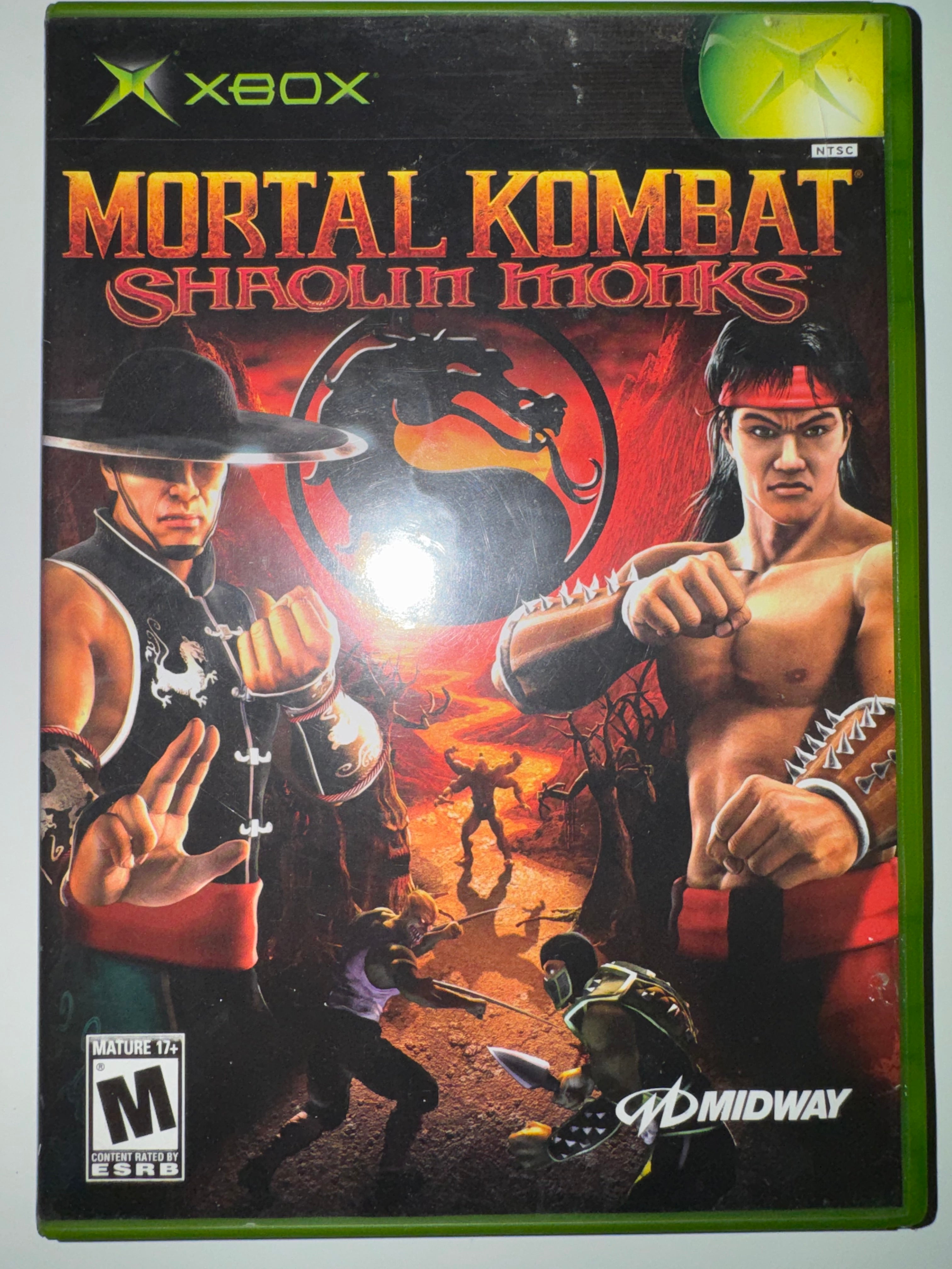 Mortal Kombat Shaolin Monks (Microsoft Xbox) OG XBOX W FRENCH MANUAL ONLY