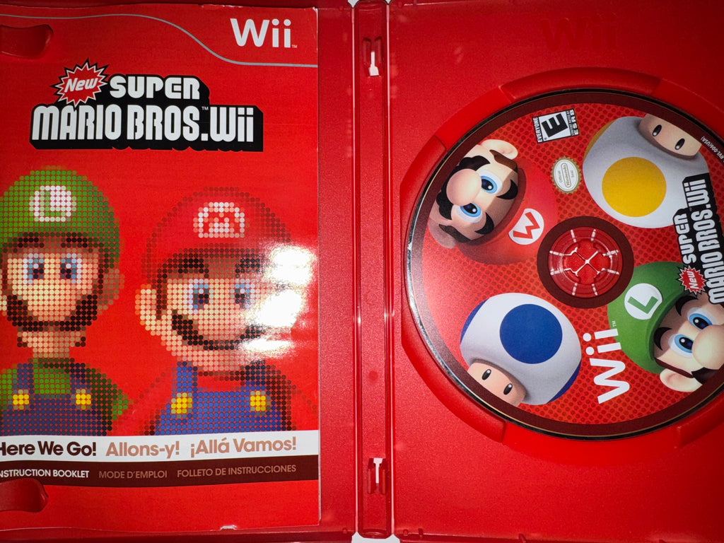 New Super Mario Bros. Wii (Nintendo Wii, 2009) CIB COMPLETE WII