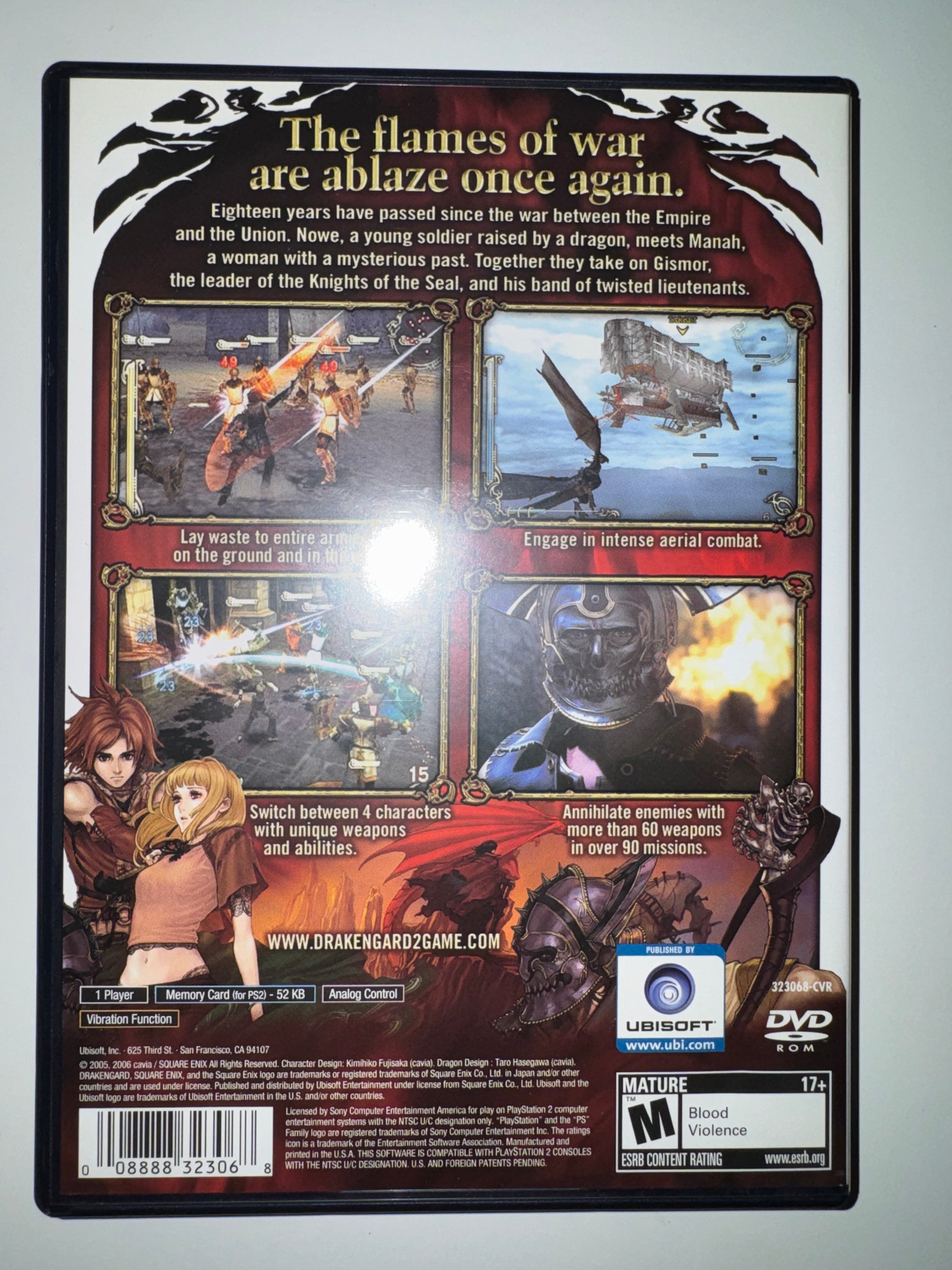 Drakengard 2 (Sony PlayStation 2, 2006) CIB COMPLETE PS2