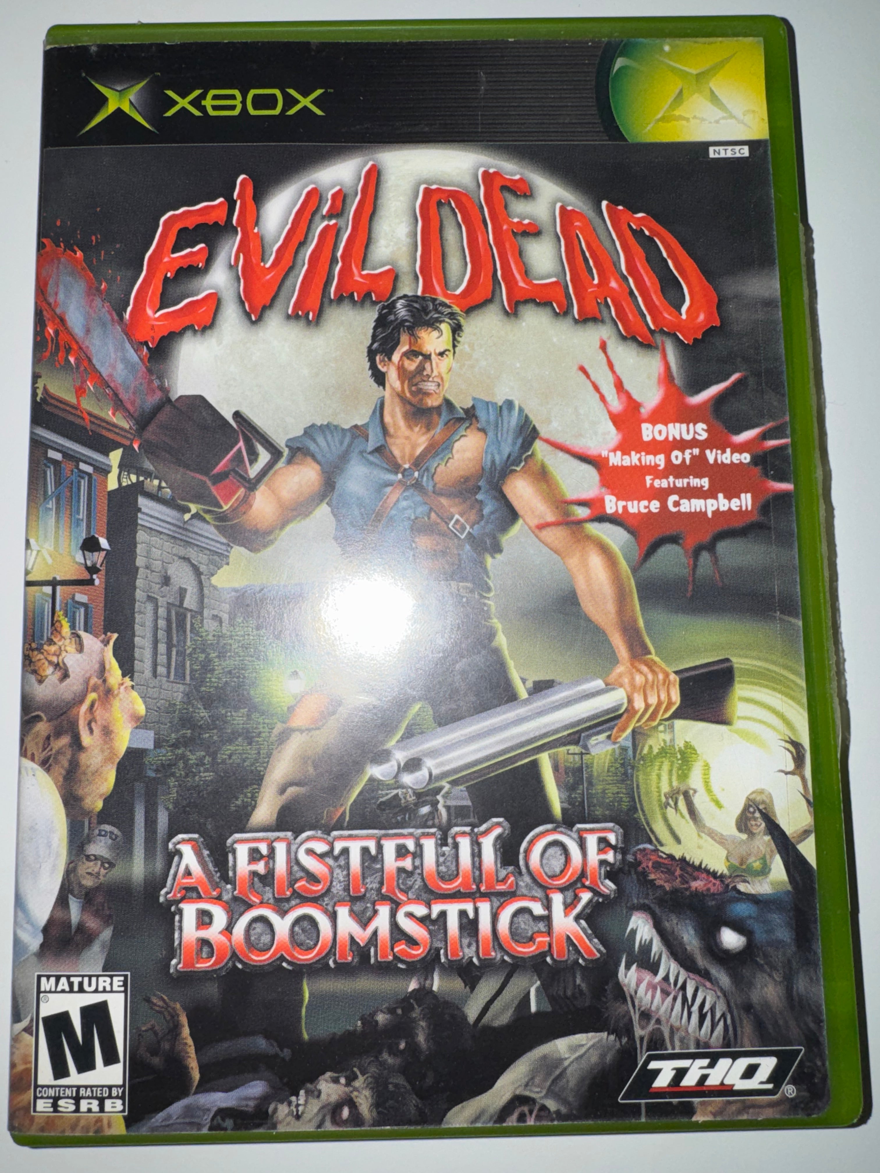 Evil Dead: A Fistful Of Boomstick (Microsoft Xbox, 2003) CIB COMPLETE OG XBOX
