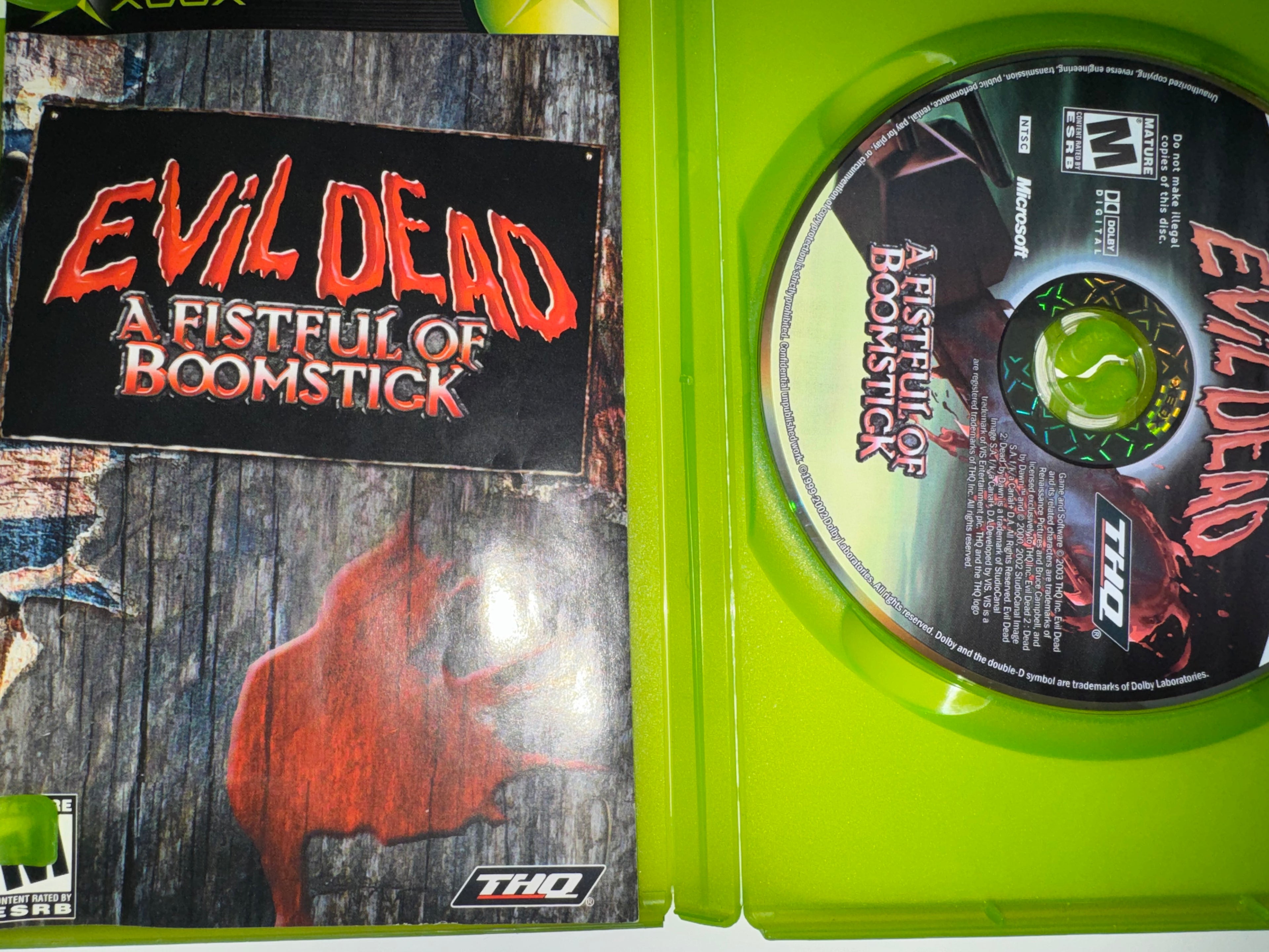 Evil Dead: A Fistful Of Boomstick (Microsoft Xbox, 2003) CIB COMPLETE OG XBOX