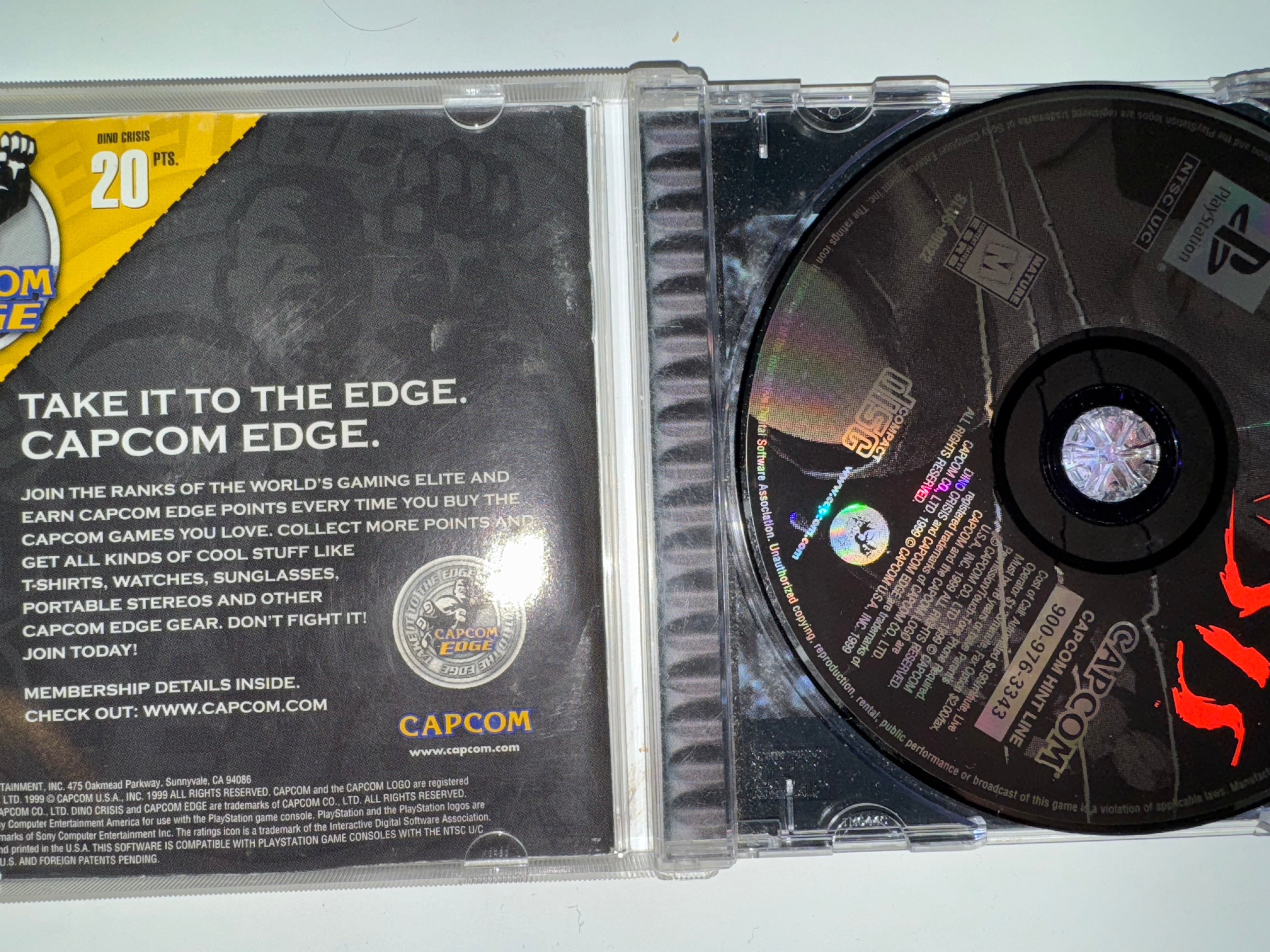 Dino Crisis (Sony PlayStation, 1999) CIB COMPLETE PS1