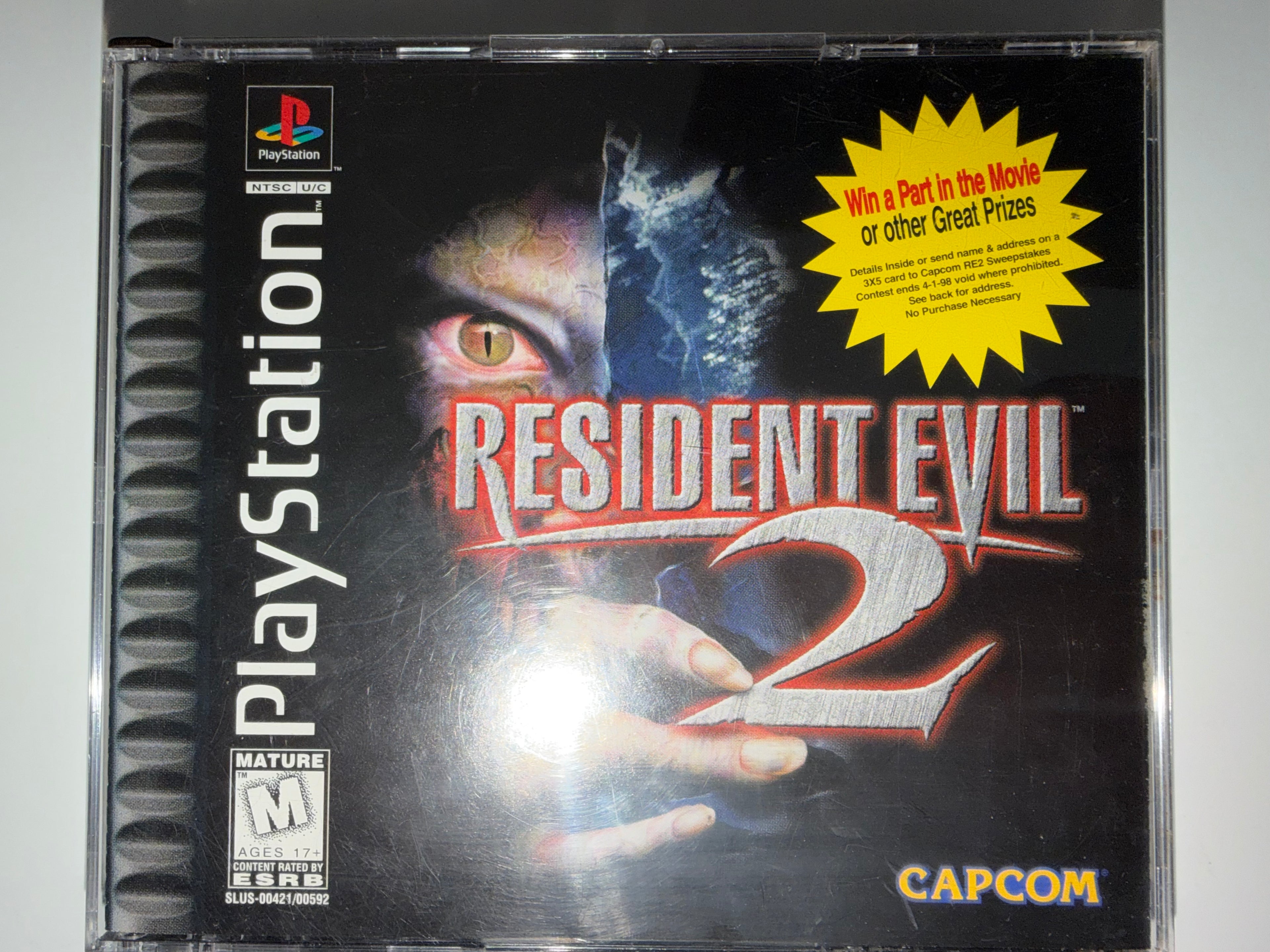 Resident Evil 2 (Sony PlayStation 1, 1998) CIB COMPLETE PS1