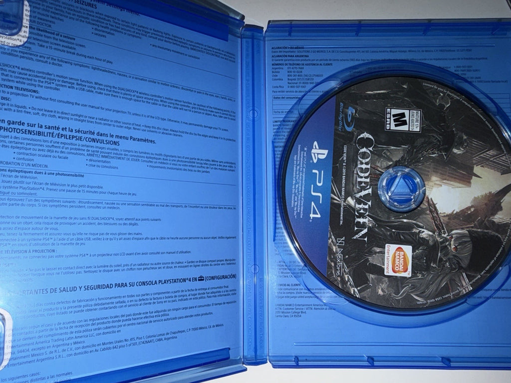 Code Vein (Sony PlayStation 4, 2018) PS4