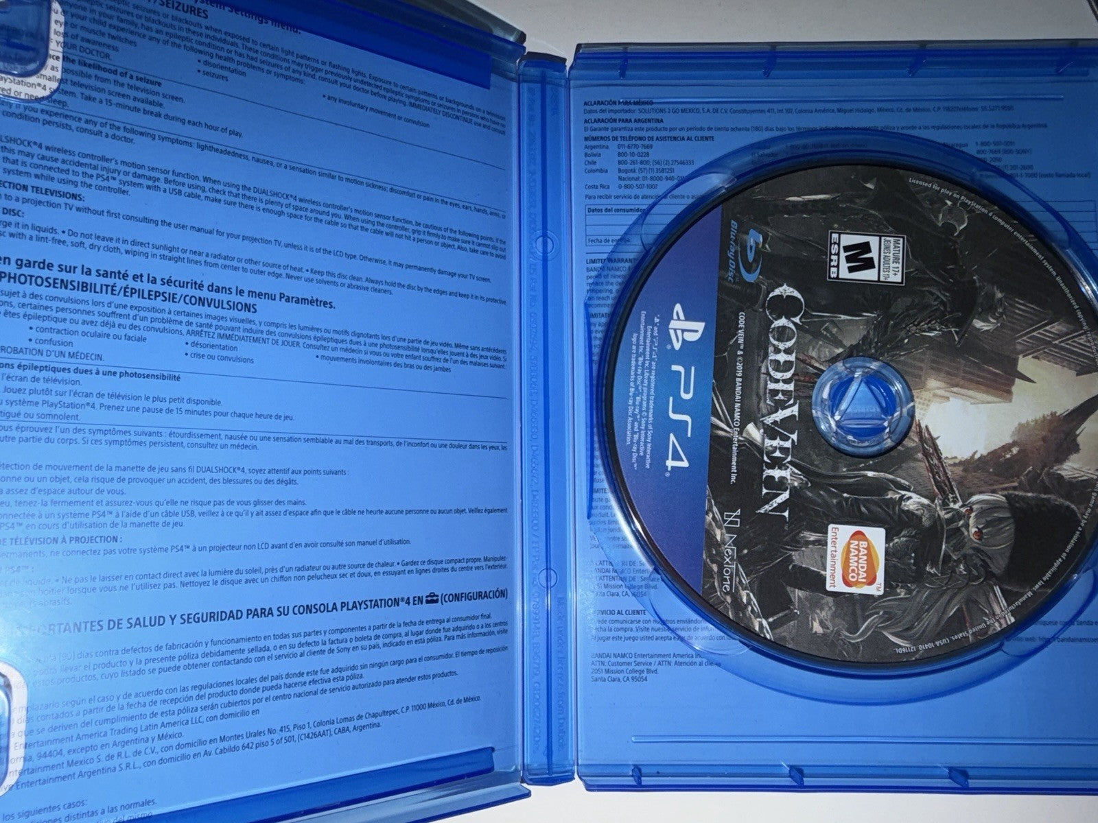 Code Vein (Sony PlayStation 4, 2018) PS4