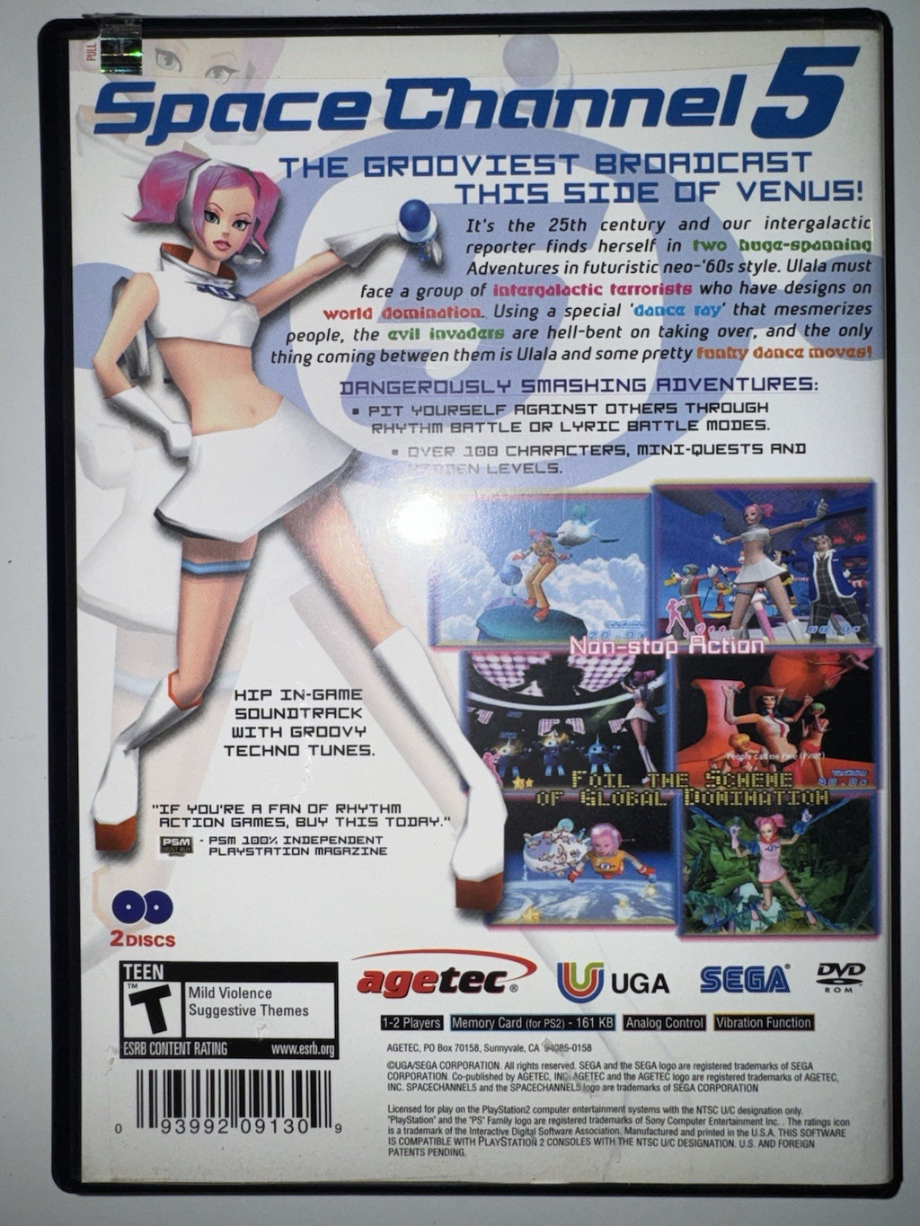 Space Channel 5 [Special Edition] (Sony PlayStation 2, 2003) CIB COMPLETE PS2