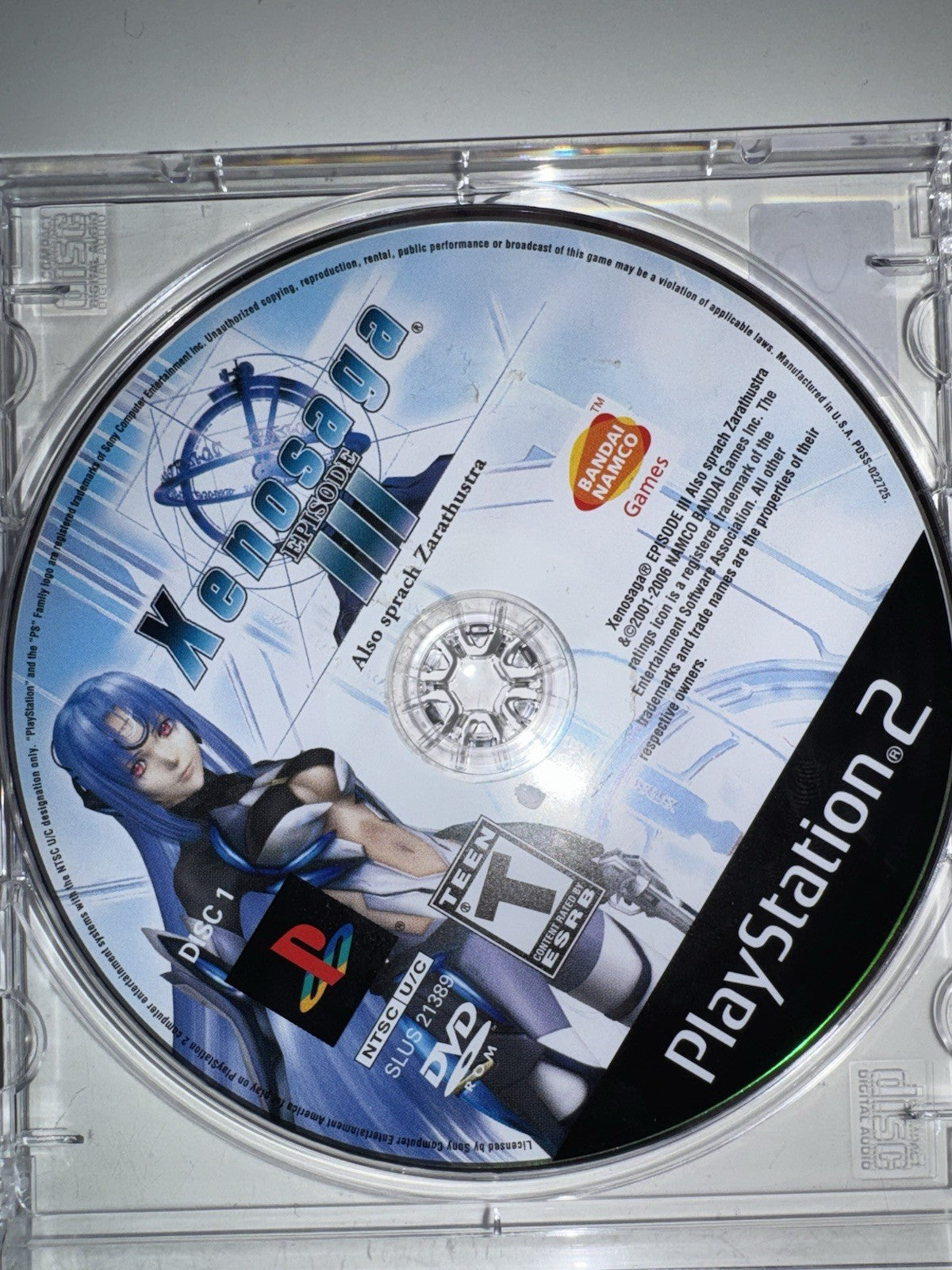 Xenosaga: Episode III 3 (Sony PlayStation 2, 2006) DISCS ONLY LOOSE PS2