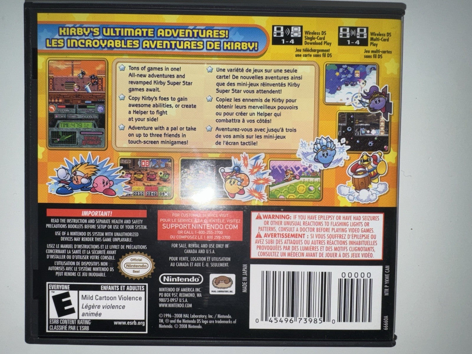 Kirby Super Star Ultra (Nintendo DS, 2008) CIB COMPLETE DS