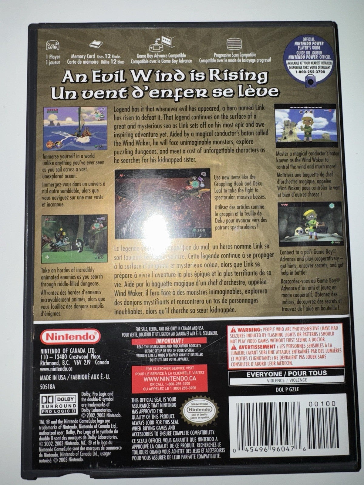 The Legend of Zelda The Wind Waker (Nintendo GameCube, 2003) CIB COMPLETE GC