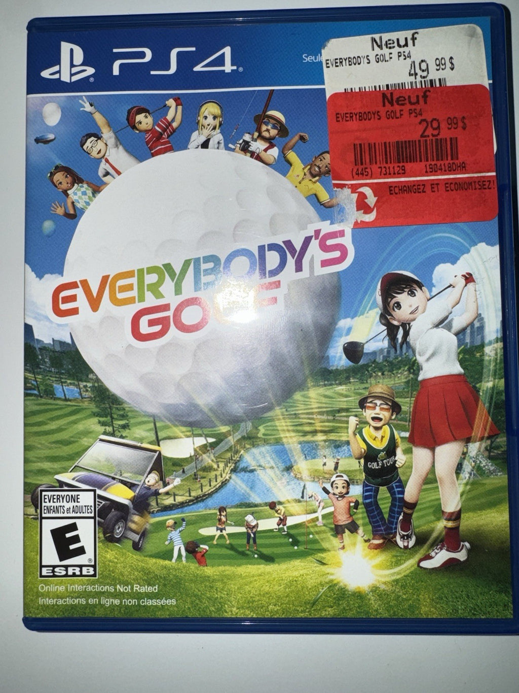 Everybody's Golf (Sony PlayStation 4, 2017) PS4
