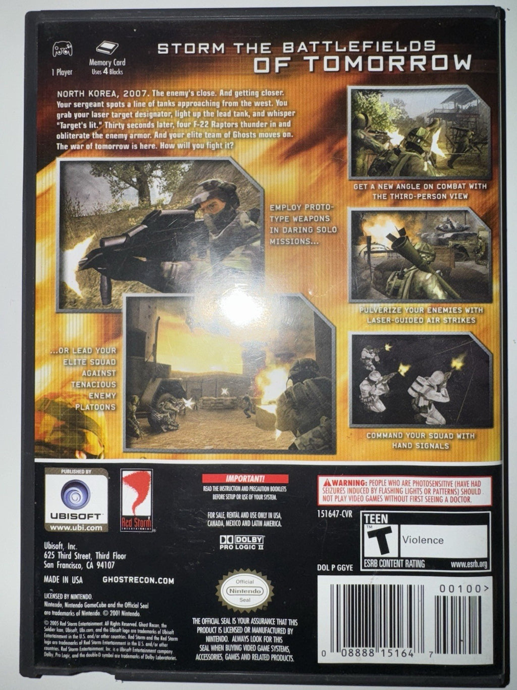Tom Clancy's Ghost Recon 2 (Nintendo GameCube, 2005) CIB COMPLETE