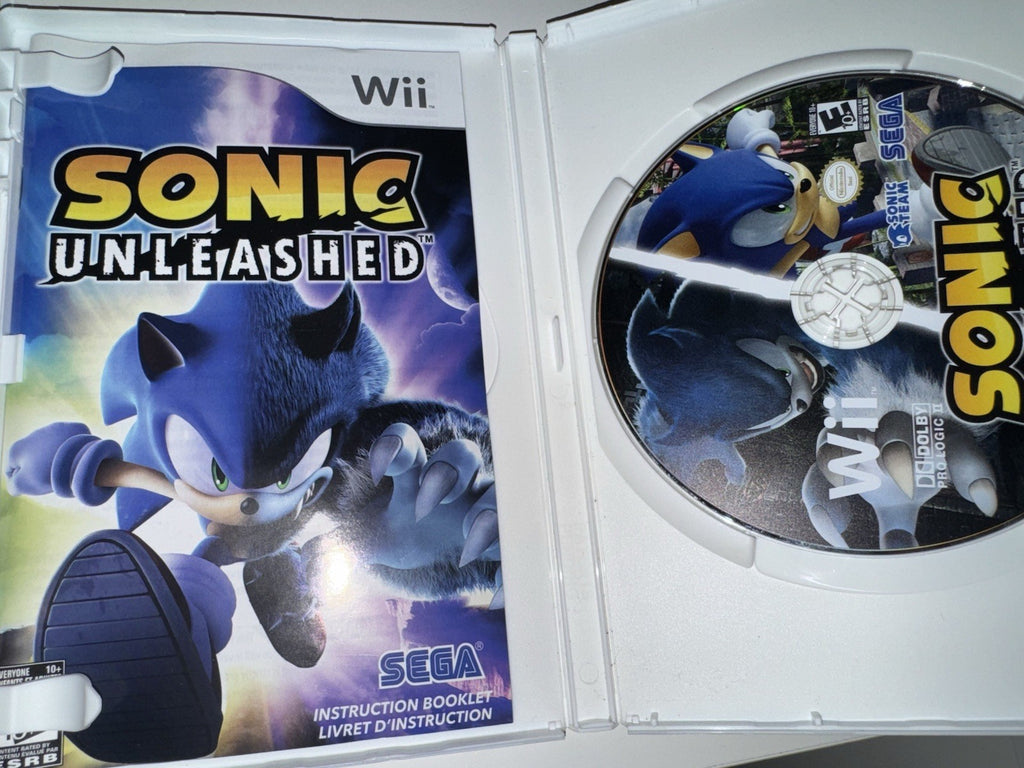 Sonic Unleashed (Nintendo Wii, 2008) CIB COMPLETE + MANUAL WII