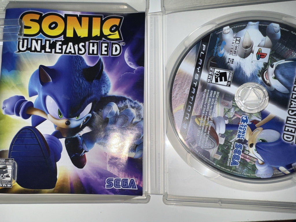 Sonic Unleashed (Sony PlayStation 3, 2008) CIB COMPLETE + MANUAL PS3