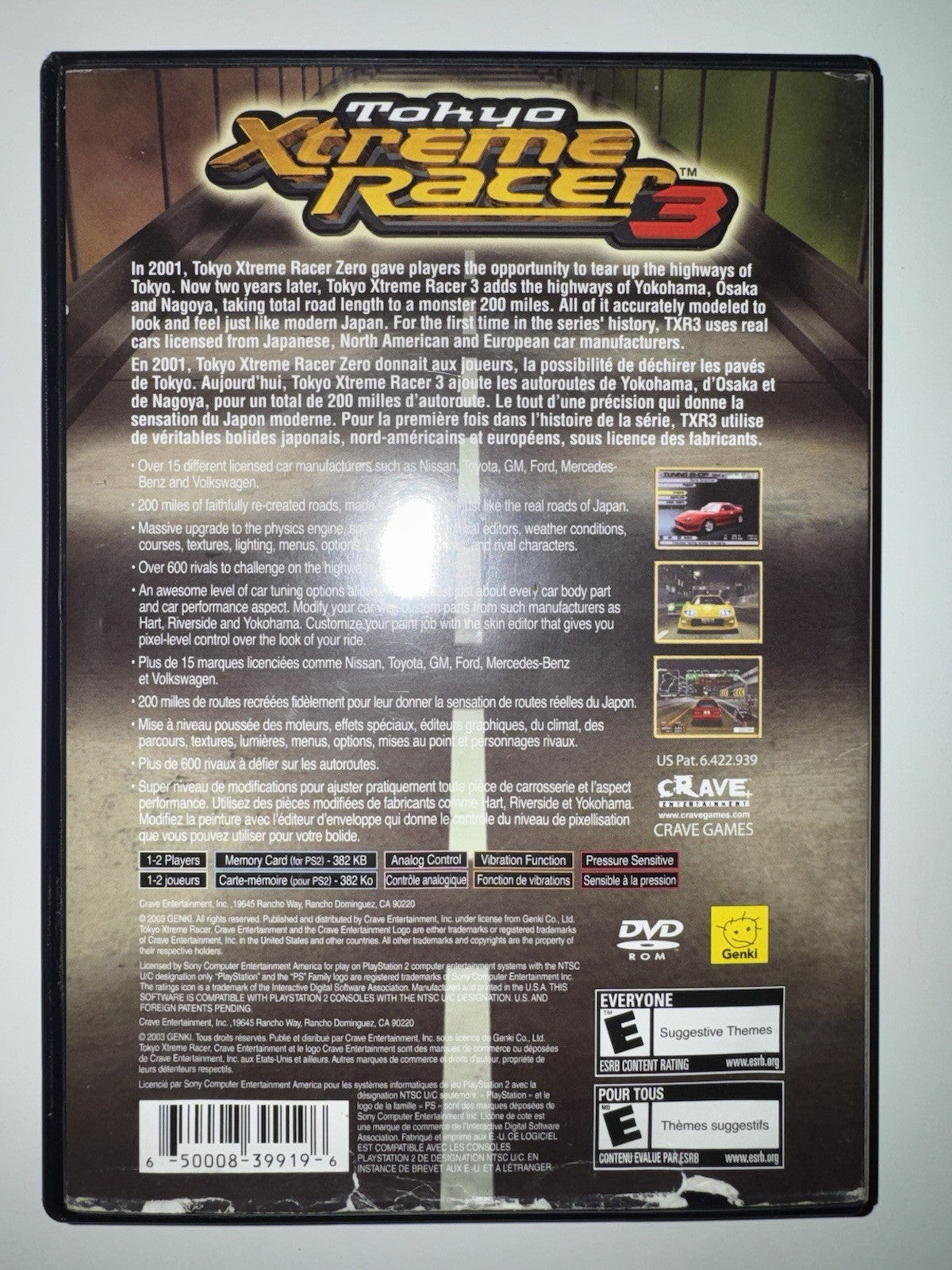 Tokyo Xtreme Racer 3 (Sony PlayStation 2, 2003) PS2