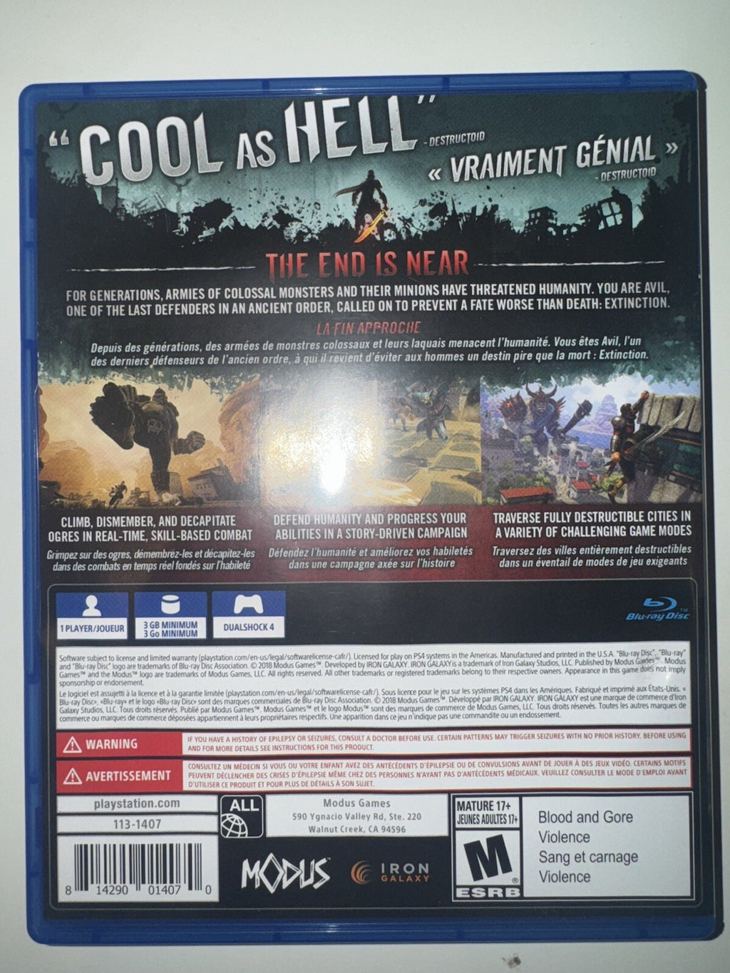 Extinction - Sony PlayStation 4 PS4