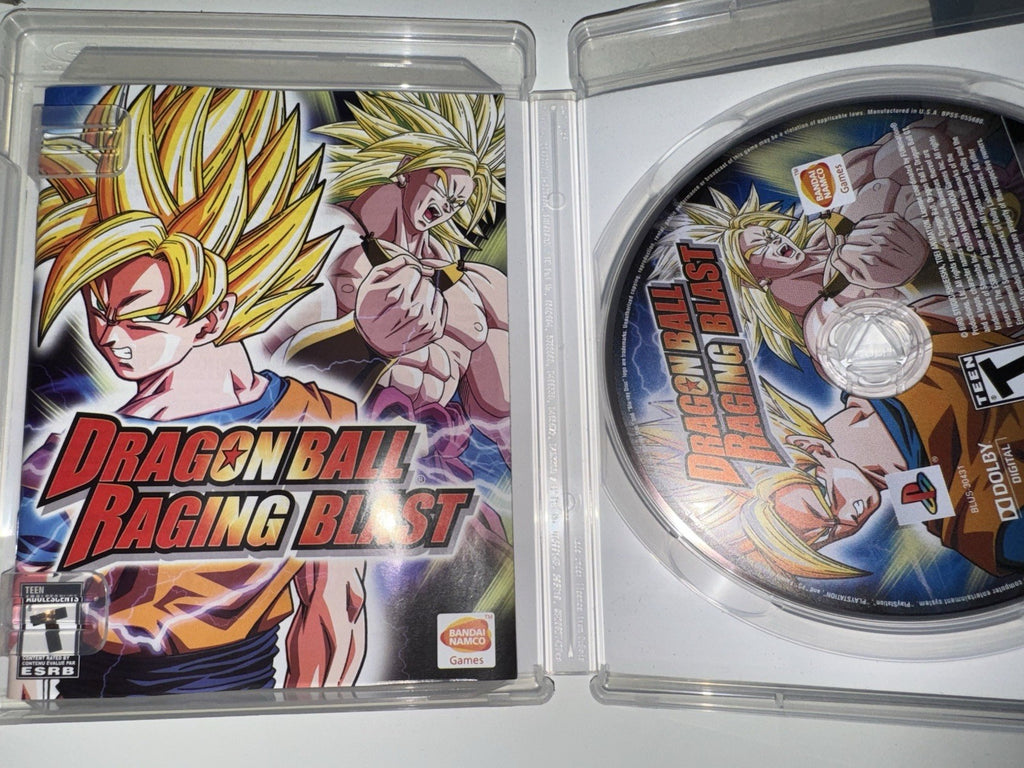 Dragon Ball: Raging Blast (Sony PlayStation 3, 2009) CIB COMPLET + MANUAL PS3