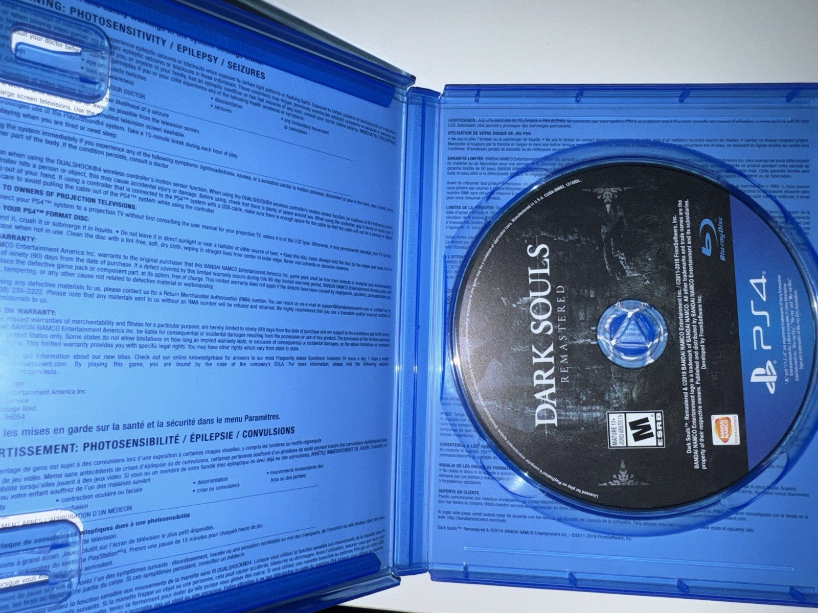 Dark Souls Remastered (Sony PlayStation 4, 2018) PS4