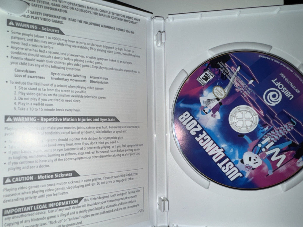 Just Dance 2018 (Nintendo Wii, 2017) CIB Complete WII