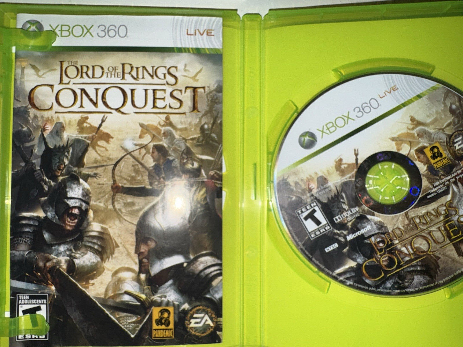 The Lord of the Rings: Conquest (Microsoft Xbox 360, 2009) CIB COMPLETE XB360