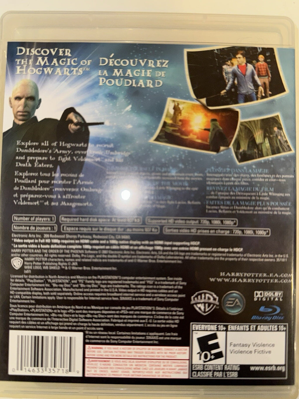 Harry Potter and the Order of the Phoenix (Sony PlayStation 3, 2007) CIB PS3