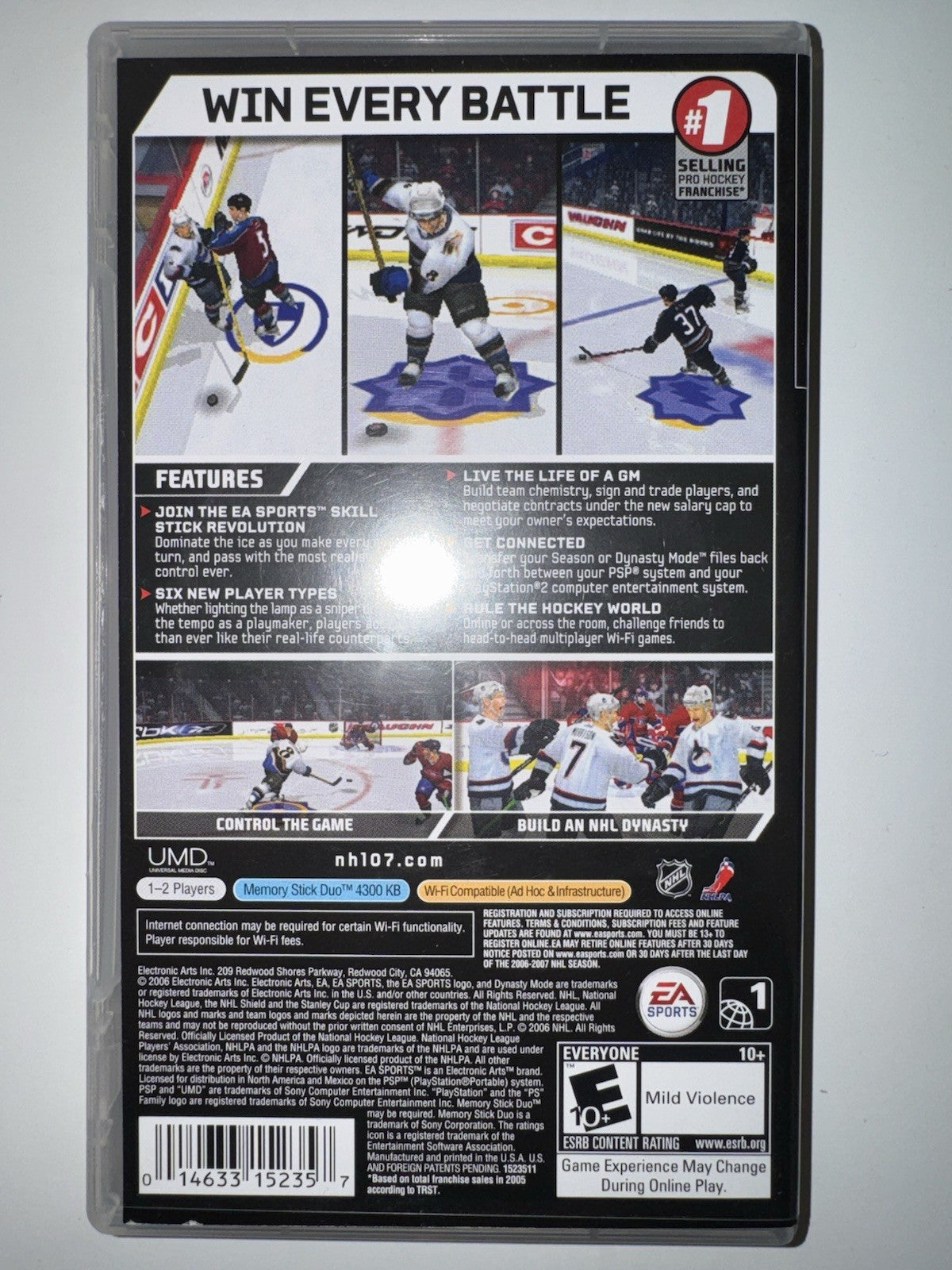 NHL 07 (Sony PSP, 2006) CIB COMPLETE PSP