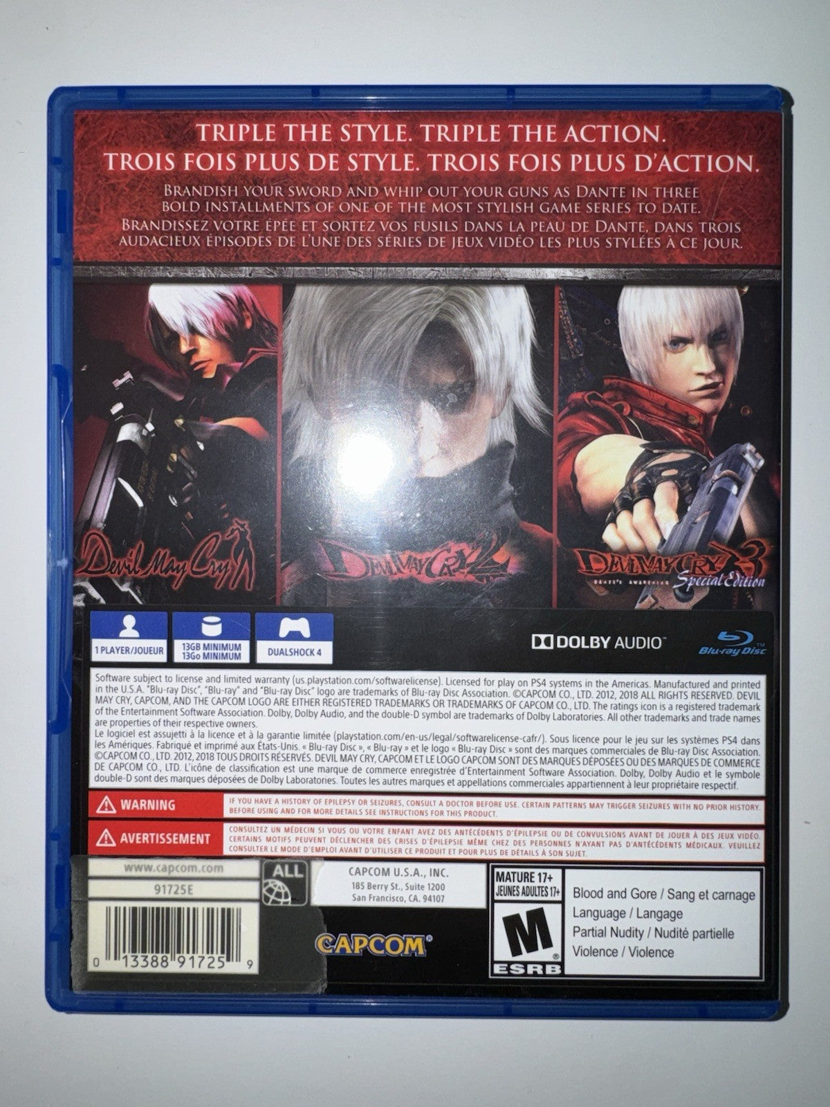 Devil May Cry HD Collection (Sony Playstation 4) PS4