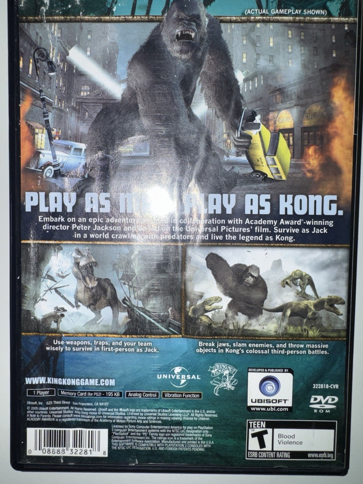 Peter Jackson's King Kong (Sony Playstation 2, 2005) CIB COMPLETE PS2
