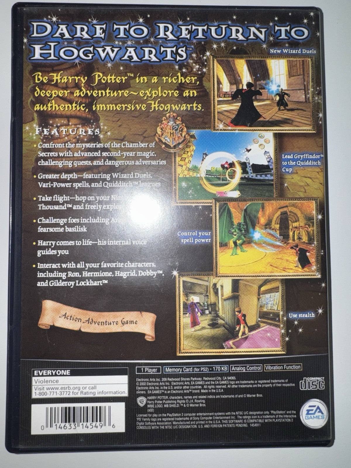 Harry Potter and the Chamber of Secrets (Sony PlayStation 2, 2002) CIB PS2