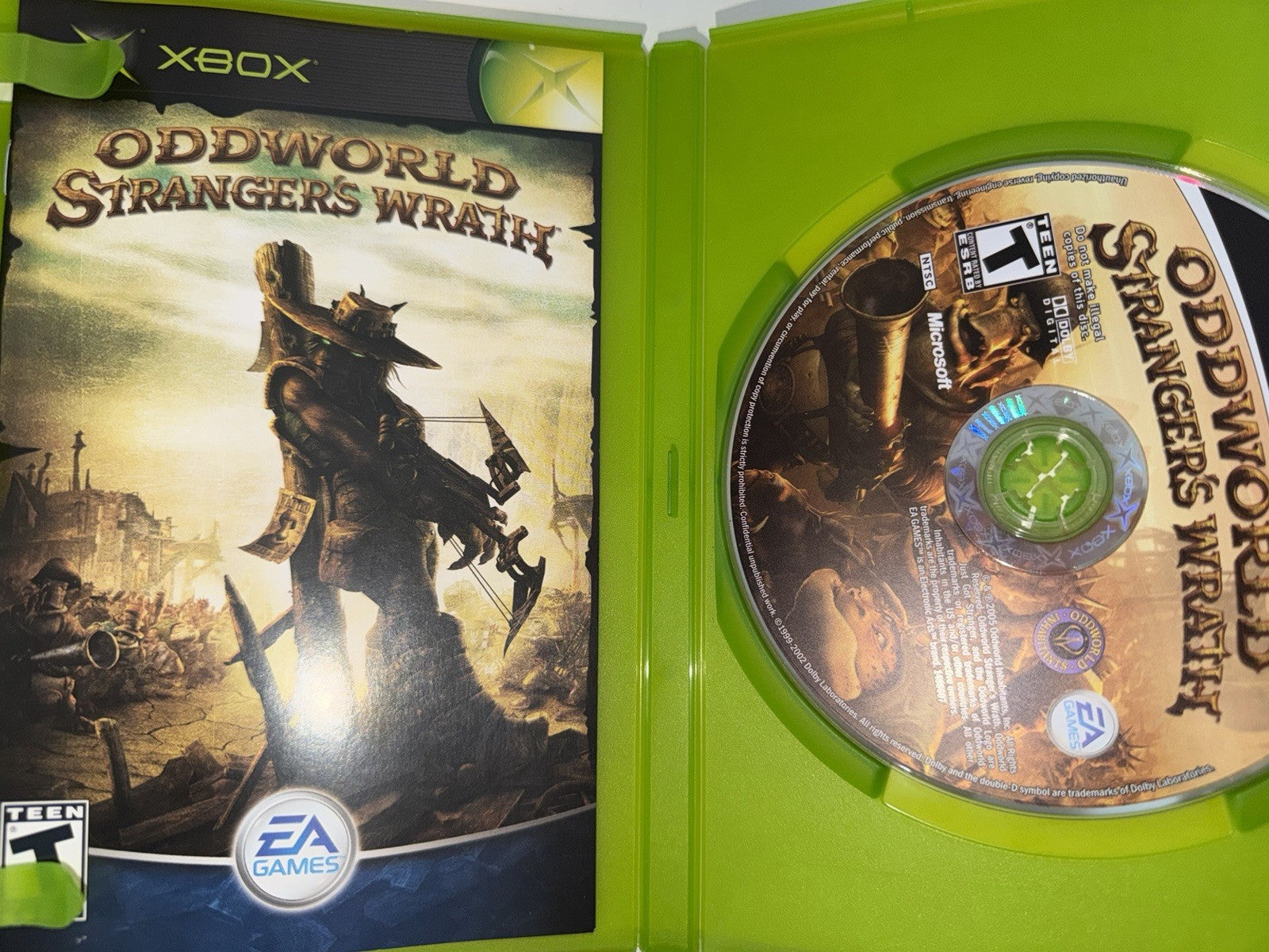Oddworld: Stranger's Wrath (Microsoft Xbox, 2005) CIB COMPLETE OG XBOX