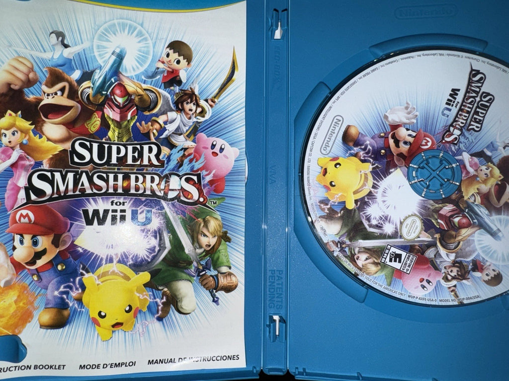 Super Smash Bros. - Nintendo Wii U CIB COMPLETE + MANUAL