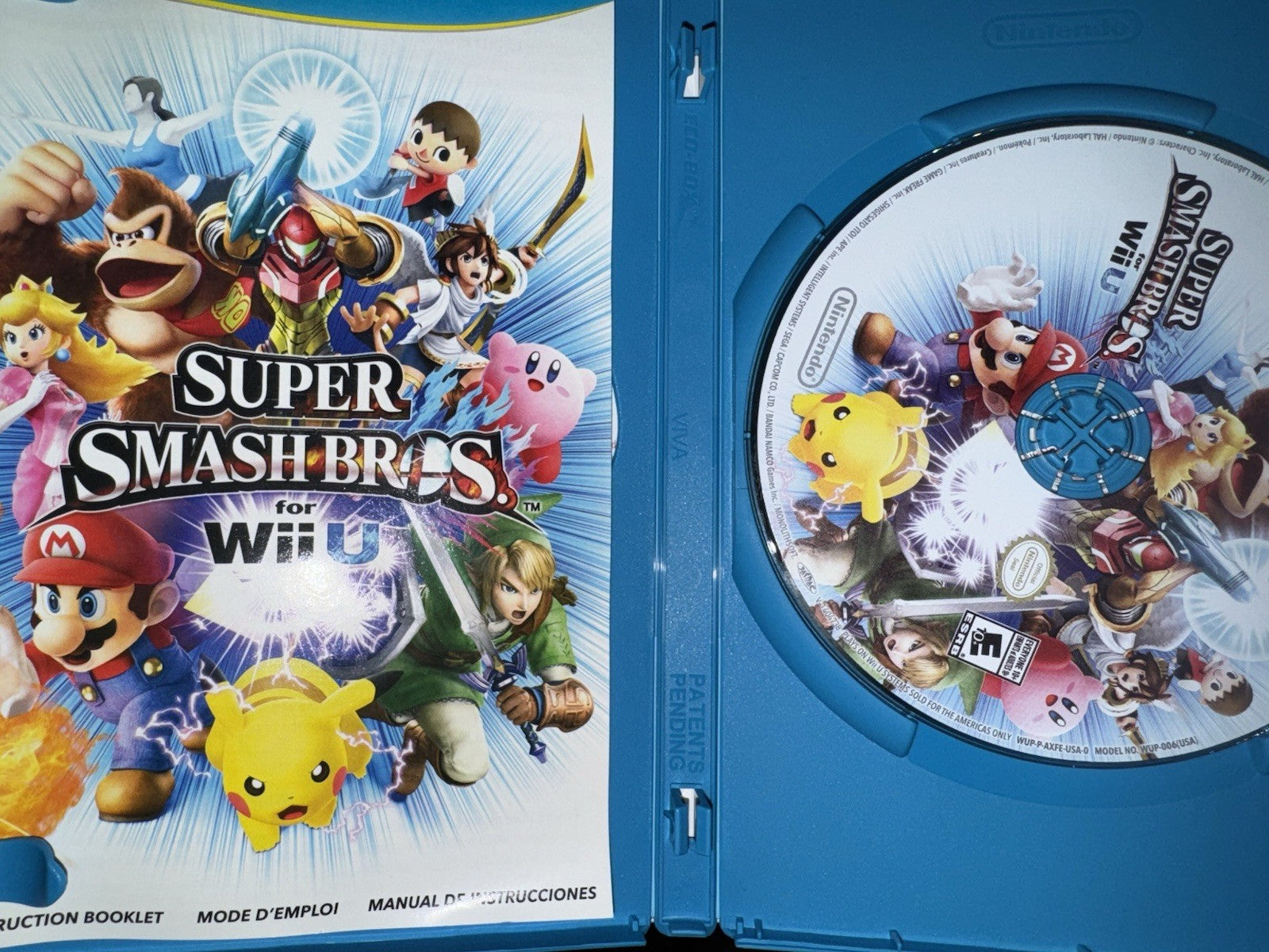 Super Smash Bros. - Nintendo Wii U CIB COMPLETE + MANUAL
