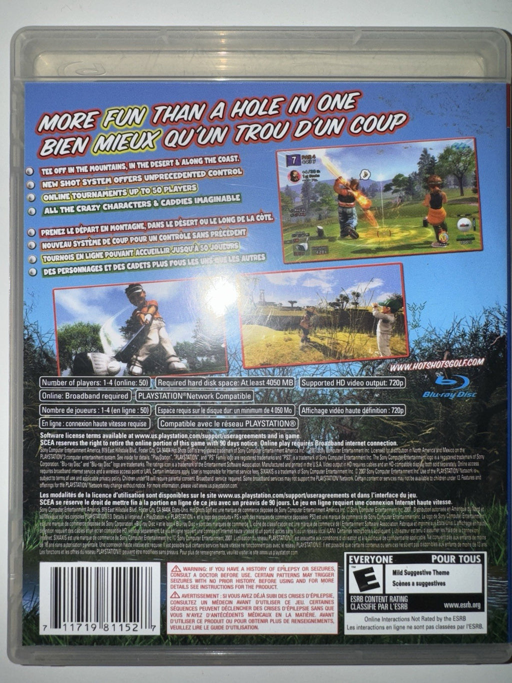 Hot Shots Golf: Out of Bounds (Sony PlayStation 3, 2008) CIB COMPLETE PS3