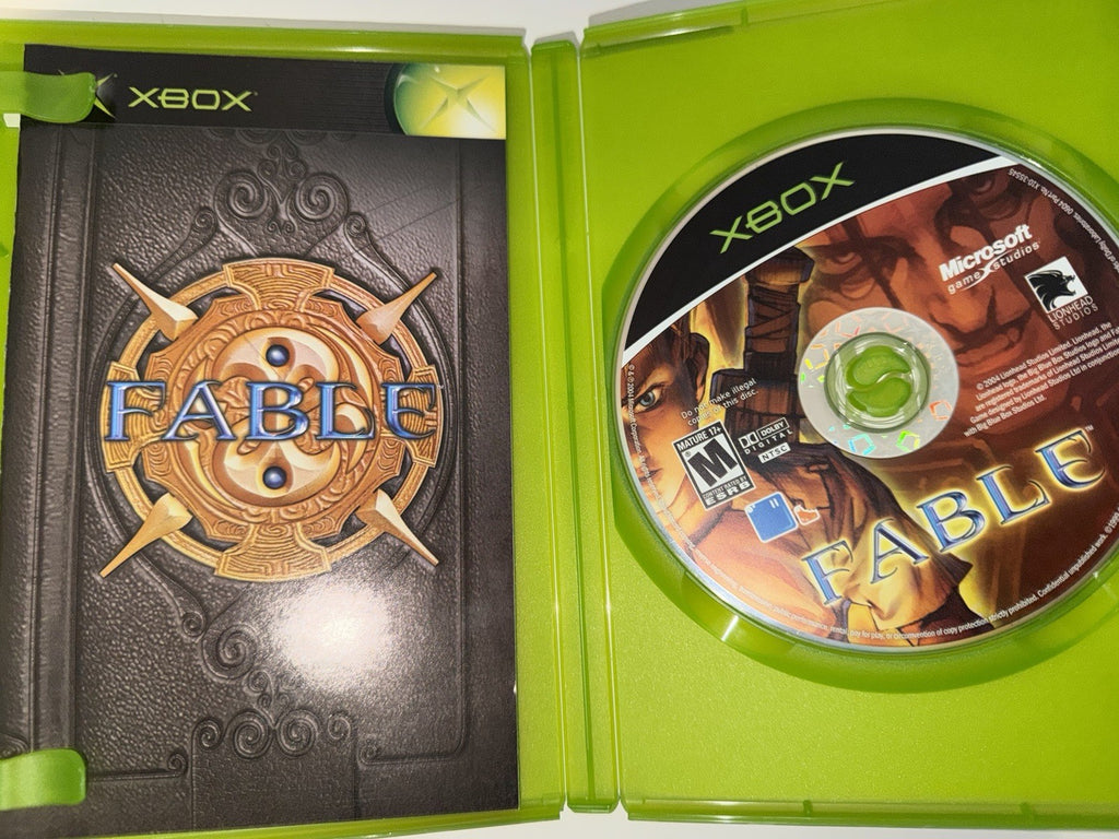 Fable (Microsoft Xbox, 2004) CIB COMPLETE OG XBOX