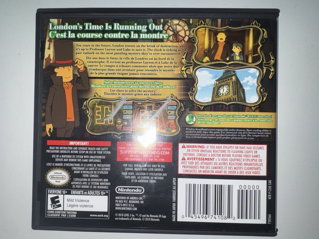 Professor Layton and the Unwound Future (Nintendo DS, 2010) CIB COMPLETE DS