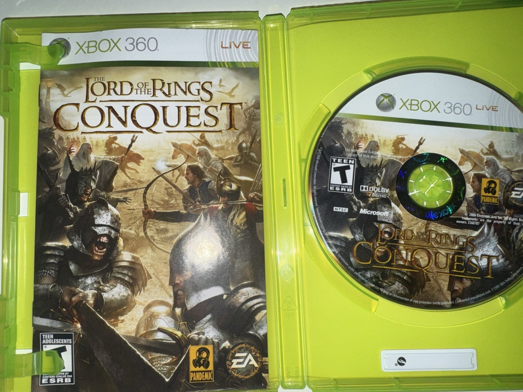 The Lord of the Rings: Conquest (Microsoft Xbox 360, 2009) CIB COMPLETE + MANUAL