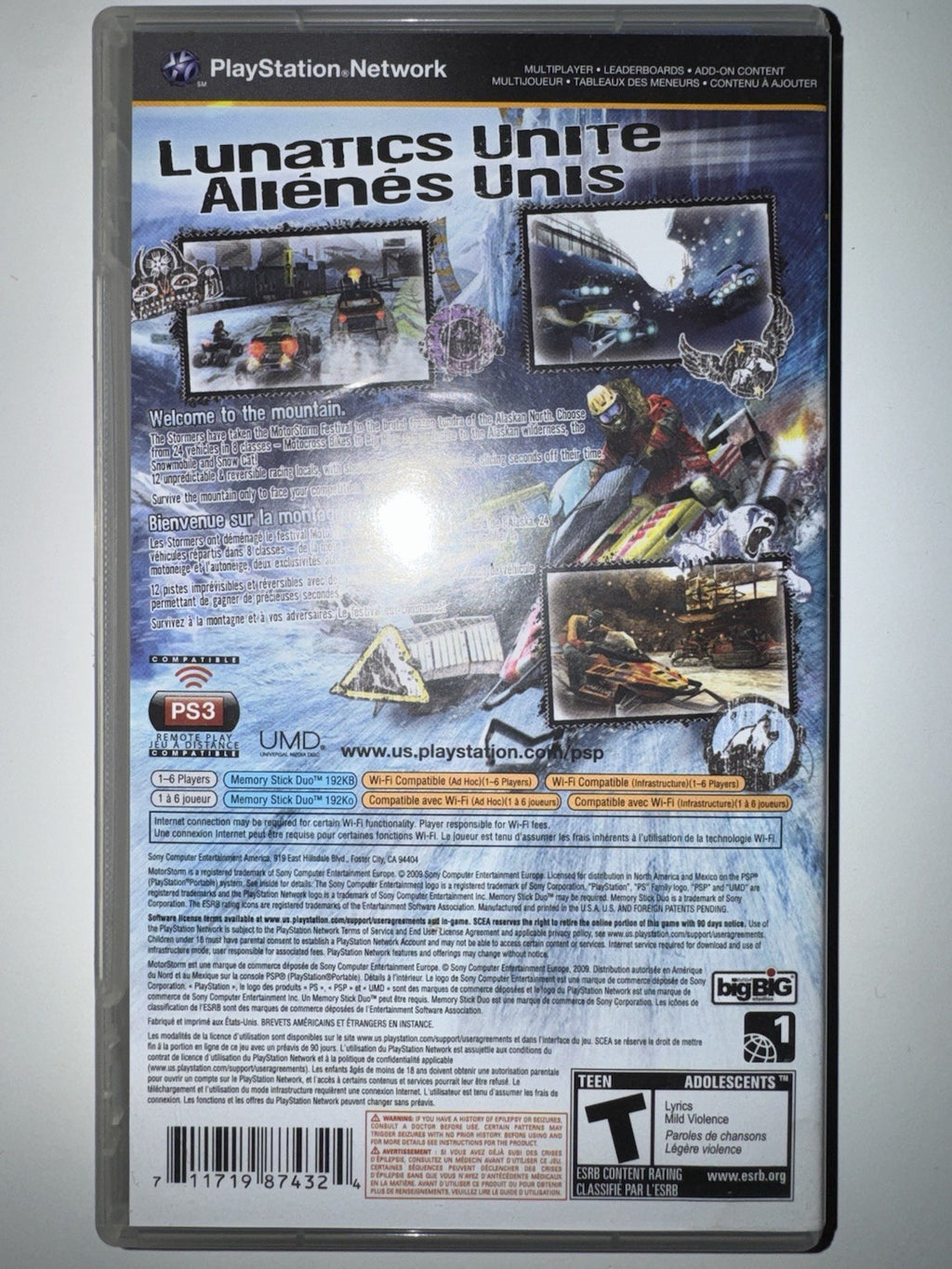 MotorStorm: Arctic Edge (Sony PSP, 2009) CIB COMPLETE PSP