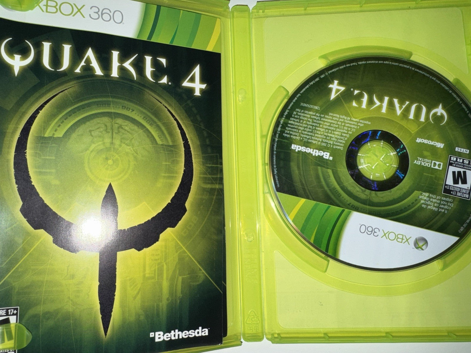 Quake 4 (Microsoft Xbox 360, 2005) CIB COMPLETE + MANUAL XB360