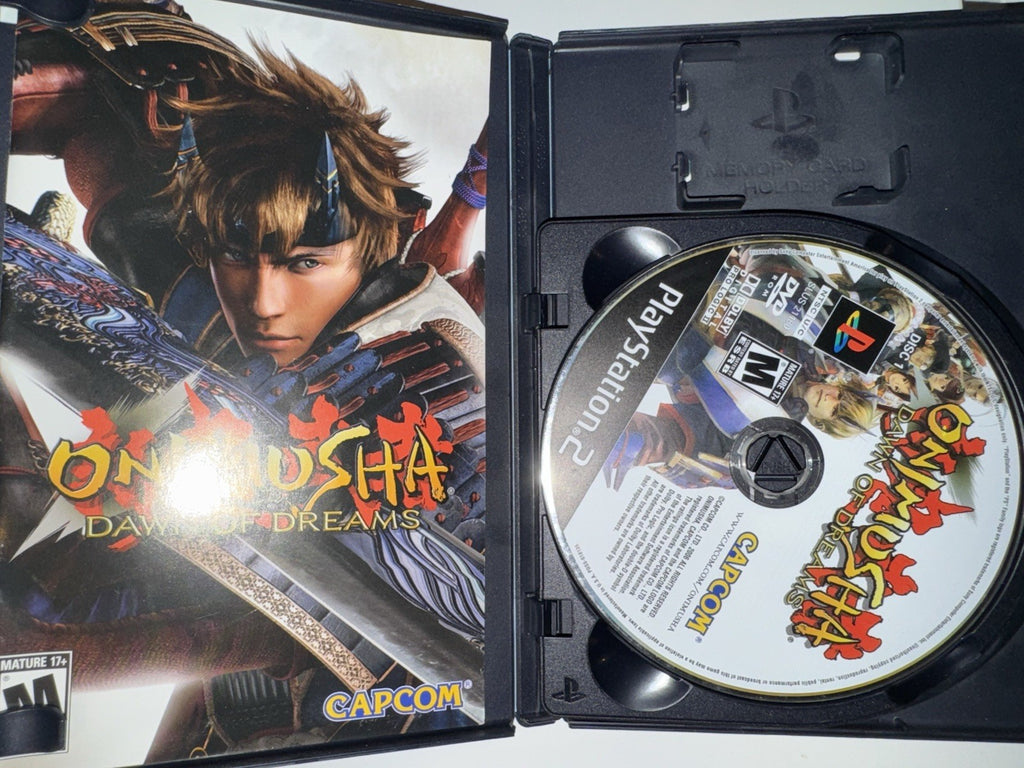 Onimusha Dawn of Dreams (Sony Playstation 2, 2006)  CIB COMPLETE +MANUAL PS2