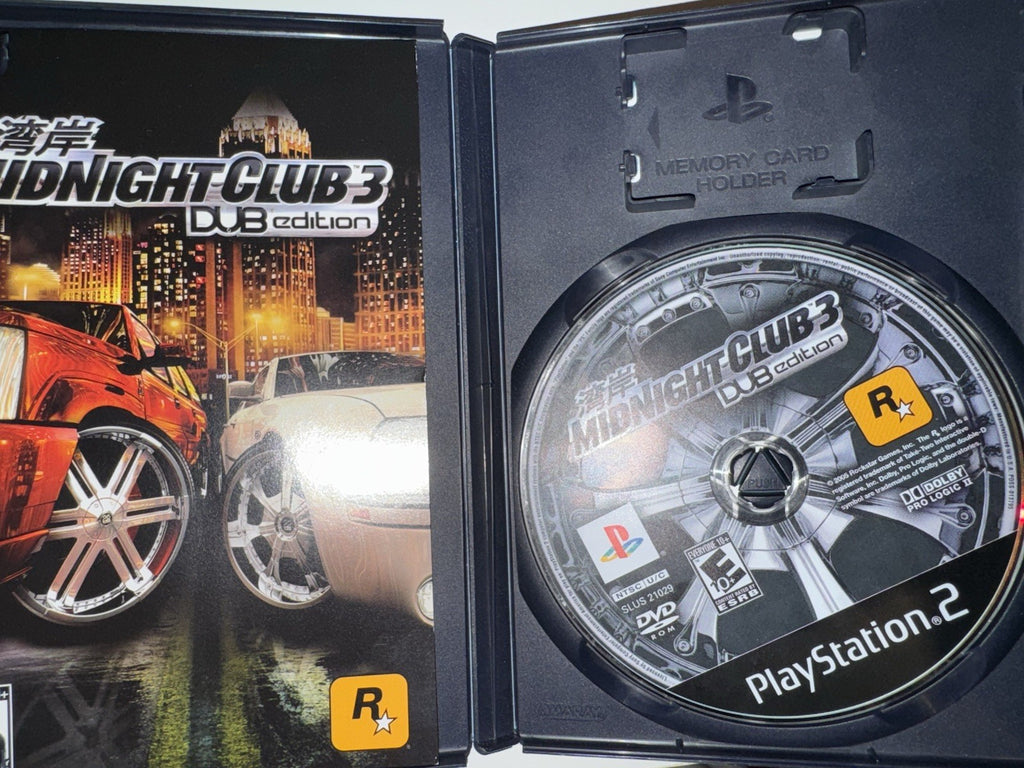 Midnight Club 3 DUB Edition PS2 (PlayStation 2, 2005) Complete CIB + MANUAL