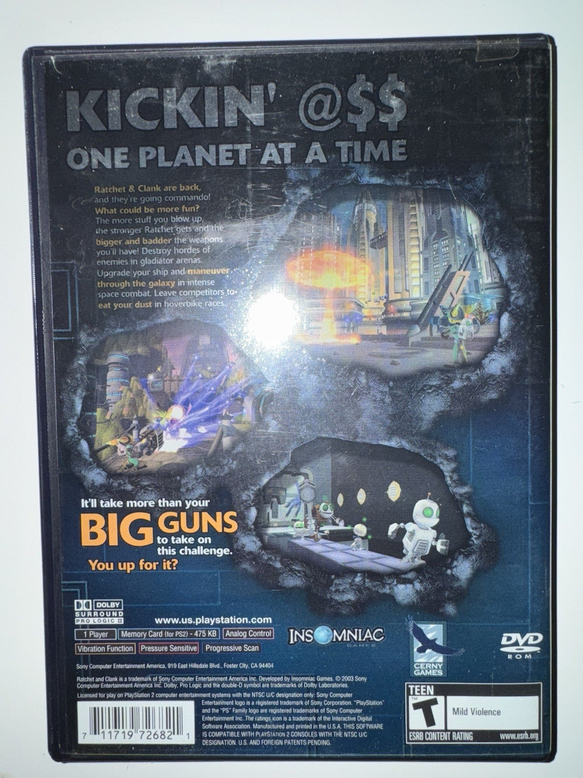 Ratchet and Clank: Going Commando (Sony PlayStation 2, 2003) PS2 CIB COMPLETE