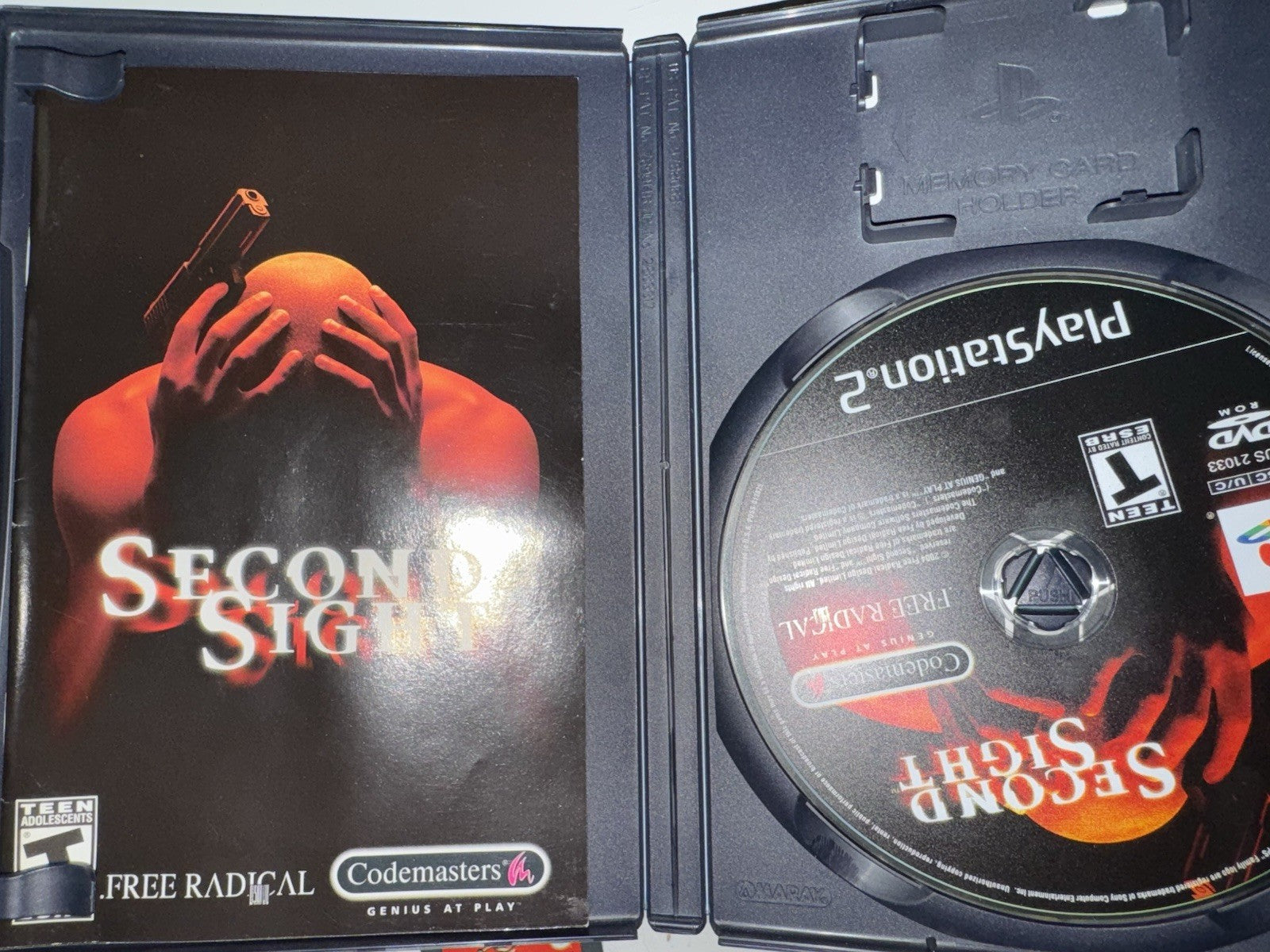 Second Sight (PlayStation 2 , 2004) PS2 W/ French Manual Only