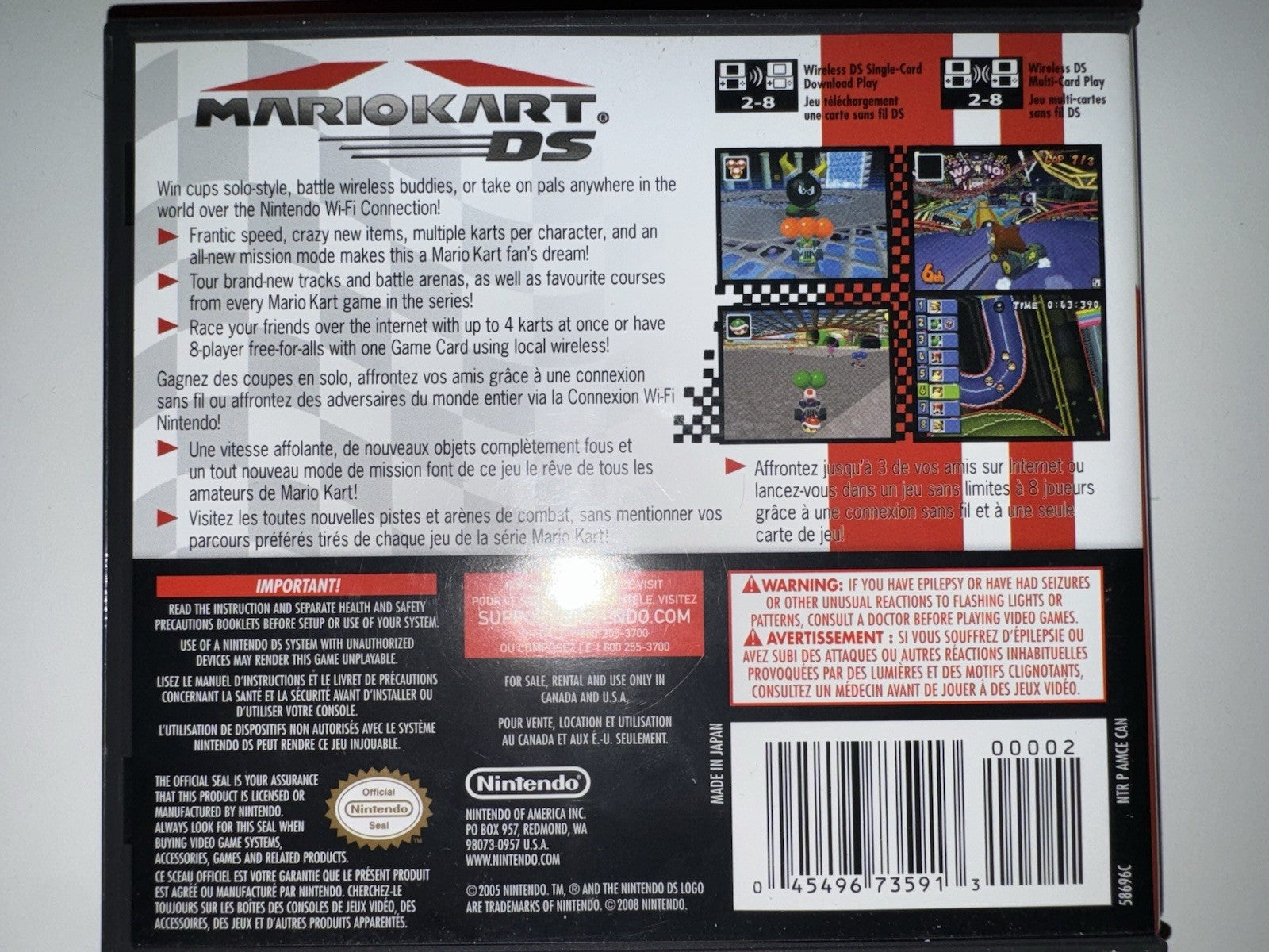 Mario Kart DS ( Nintendo DS, 2005) CIB COMPLETE DS
