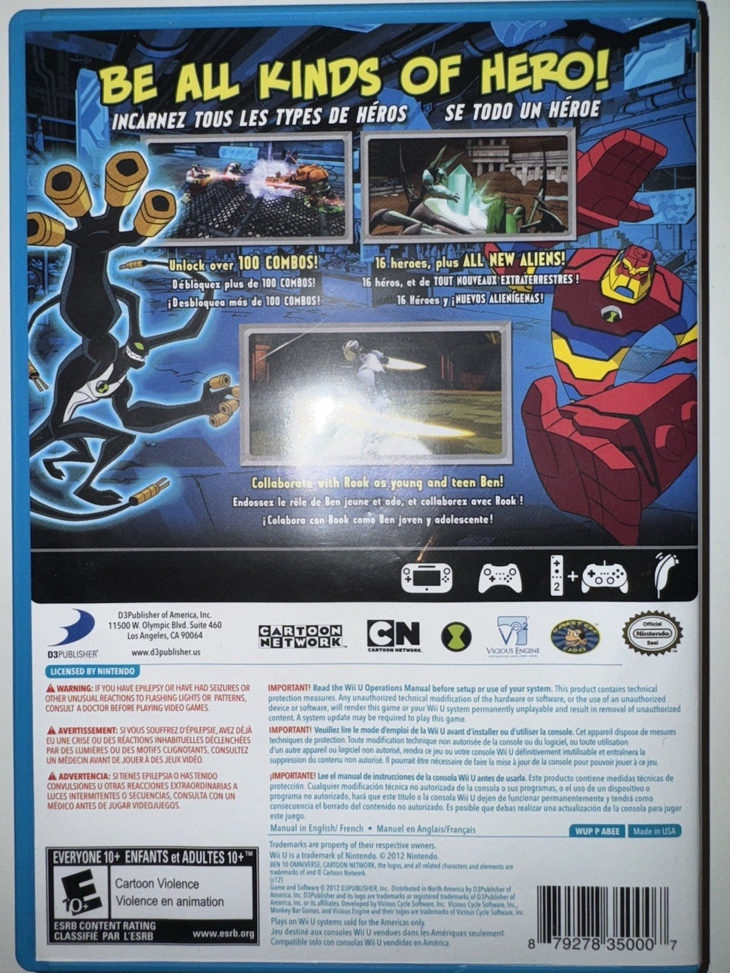 Ben 10: Omniverse (Nintendo Wii U, 2012) CIB COMPLETE