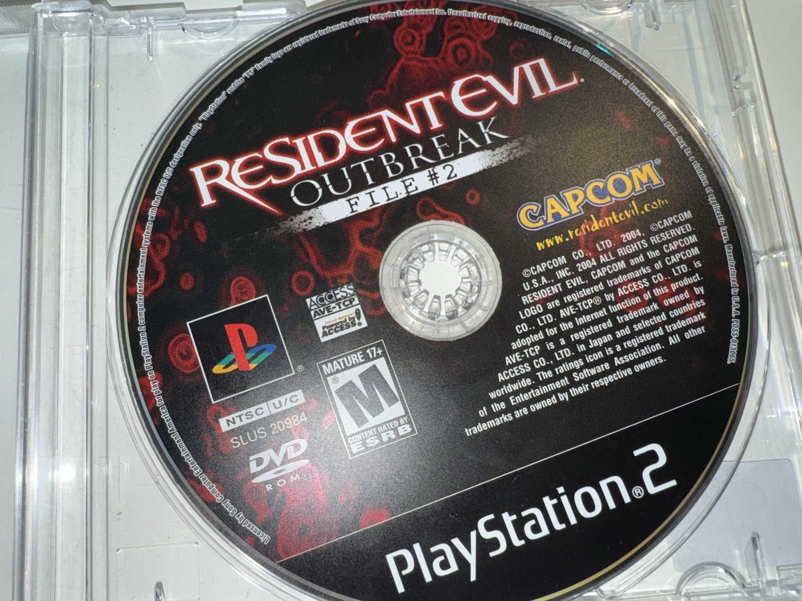 Resident Evil: Outbreak File #2 (Sony PlayStation 2, 2005) Disc Only PS2