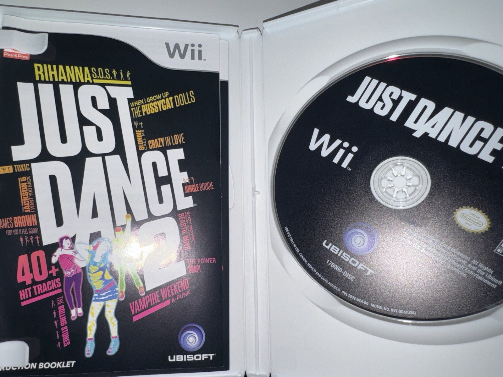 Just Dance 2 (Nintendo Wii, 2012) CIB COMPLETE WII