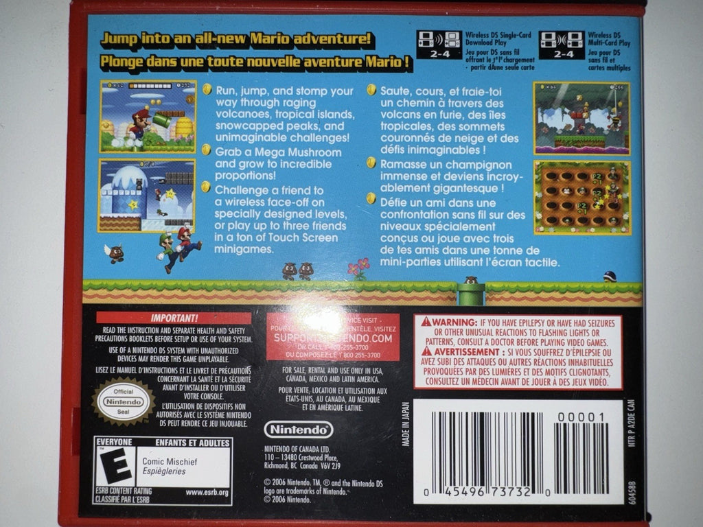 New Super Mario Bros. (Nintendo DS, 2006) CIB COMPLETE DS