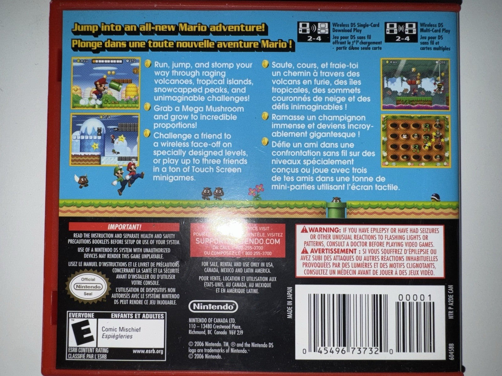 New Super Mario Bros. (Nintendo DS, 2006) CIB COMPLETE DS