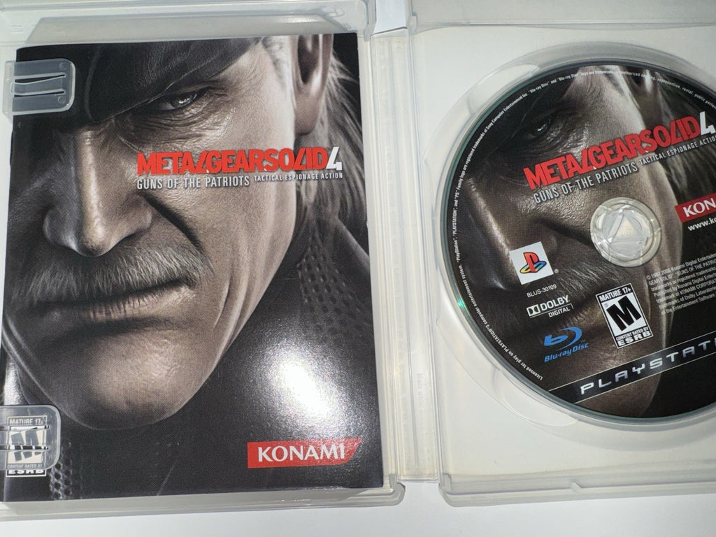 Metal Gear Solid 4: Guns of the Patriots (Sony PlayStation 3, 2008) CIB PS3
